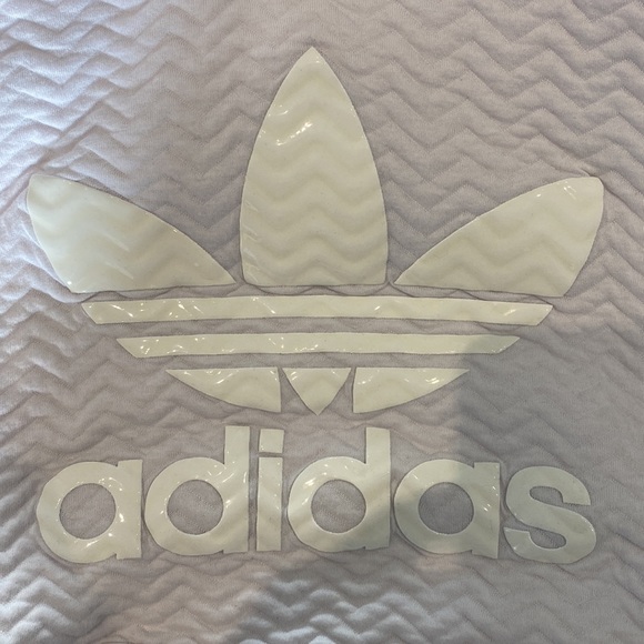 ADIDAS trefoil chevron texture Hoodie Large - Picture 12 of 14